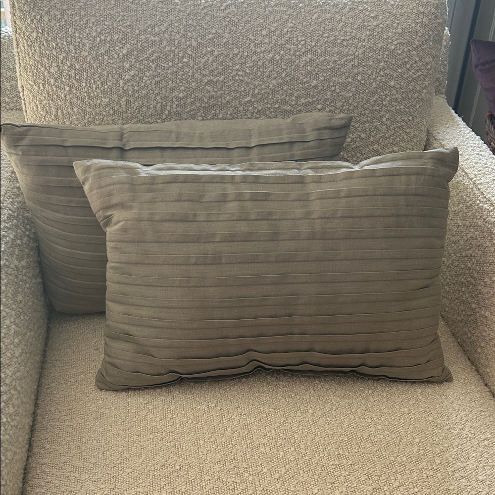 Textured Gray Throw Pillows